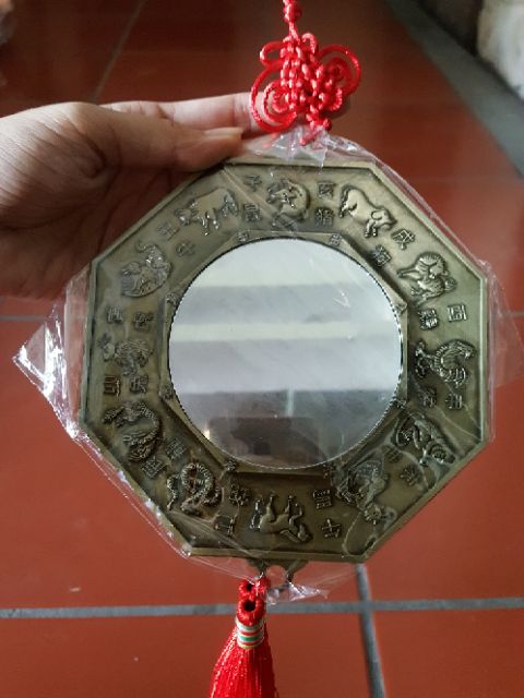 Gương Bát Quái phẳng 12 Con Giáp 13.5cm, 15cm