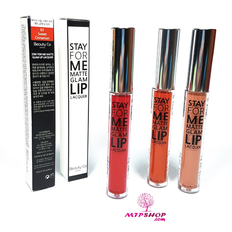 Son Kem Lì Beauty Co Seoul Stay For Me Matte Glam Lip Lacquer