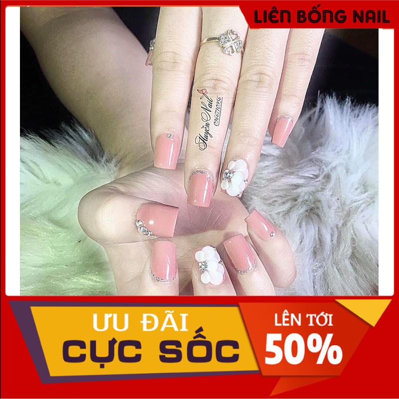 Hoa cúc tròn- hoa bột nail
