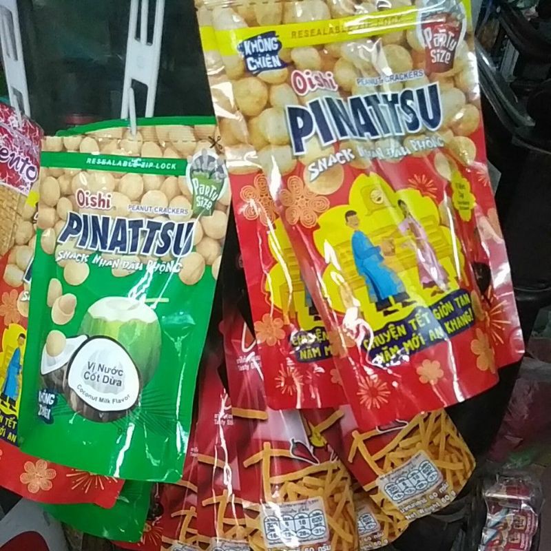Snack Nhân đậu phộng Pinattsu 85g