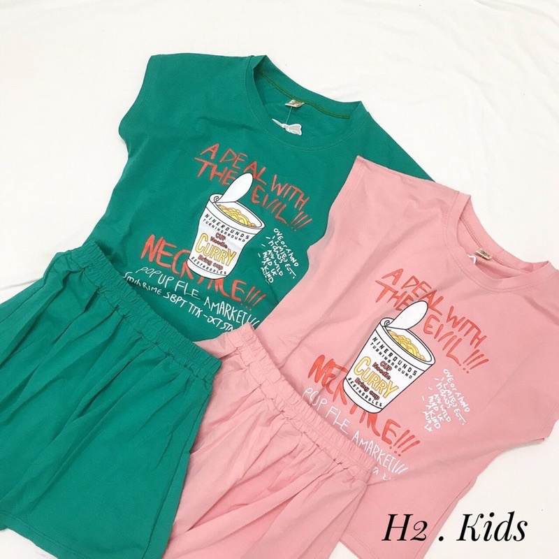 bộ cotton bé gái trà sữa size đại cồ 20-40kg