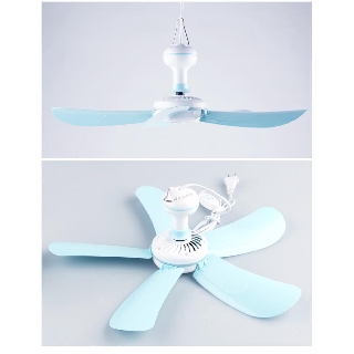 Quạt treo trần Mini 5 cánh (Trắng phối xanh)