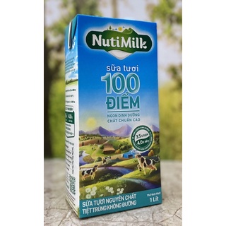 Sữa Tươi 100 điểm Nutimilk 1 lít
