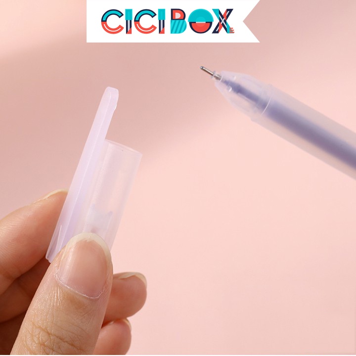 Bút gel basic RESUN nhiều màu, Bút bi nước văn phòng mực gel tiện lợi CICIBOX
