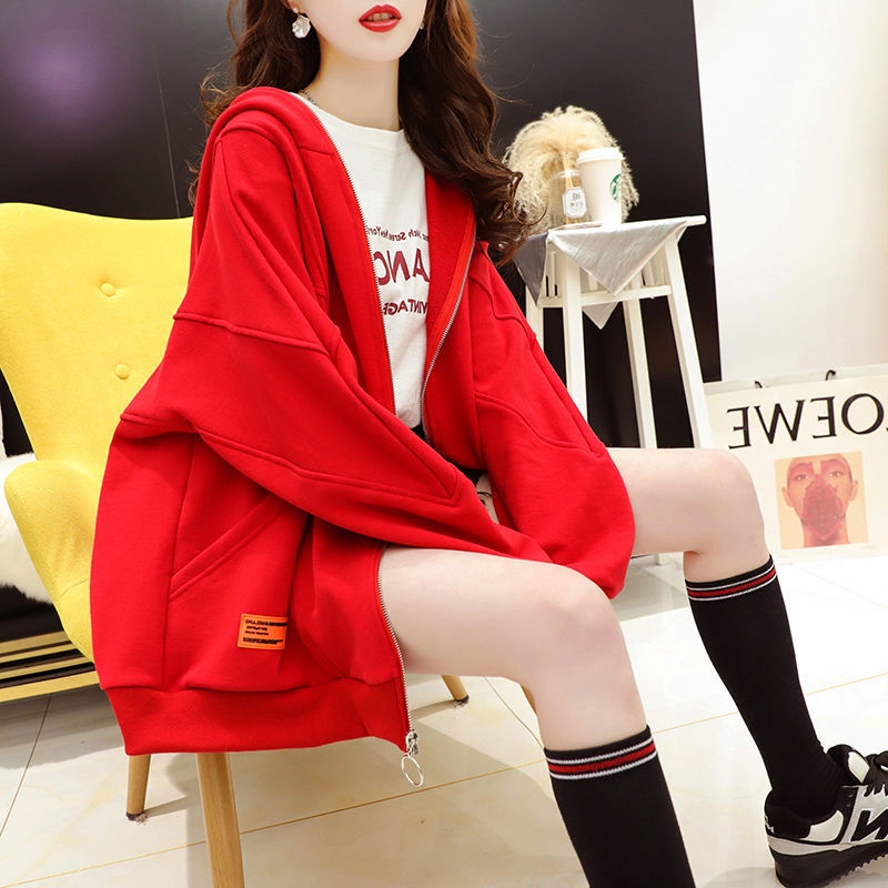 Áo khoác cardigan có mũ trùm tai thỏ thời trang mùa thu hàng mới Hàn Quốc 2021 dành cho bạn nữ