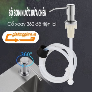 BỘ VÒI XỊT NƯỚC RỬA CHÉN gắn bồn rửa tự bơm hút dầu rửa bát với ống dẫn silicon dài 1,2m giúp kệ bếp đẹp và gọn gàng