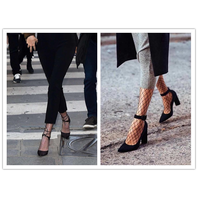 DUNEA Quần Tất Lưới Hàn Quốc Của Phụ Nữ