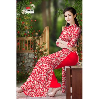 Vải áo dài hoa cúc
