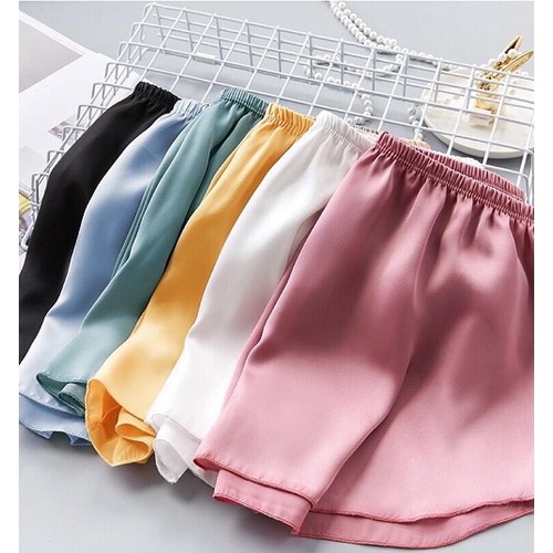 Quần đùi nữ mặc nhà chất lụa cao cấp Junnie Closet | BigBuy360 - bigbuy360.vn