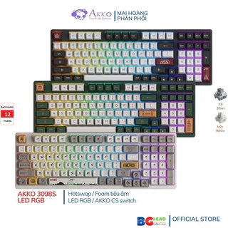 Bàn phím cơ Akko 3098s One Piece / 3098s World Tour London / 3098s Dracula Castle (Hotswap / Foam tiêu âm)