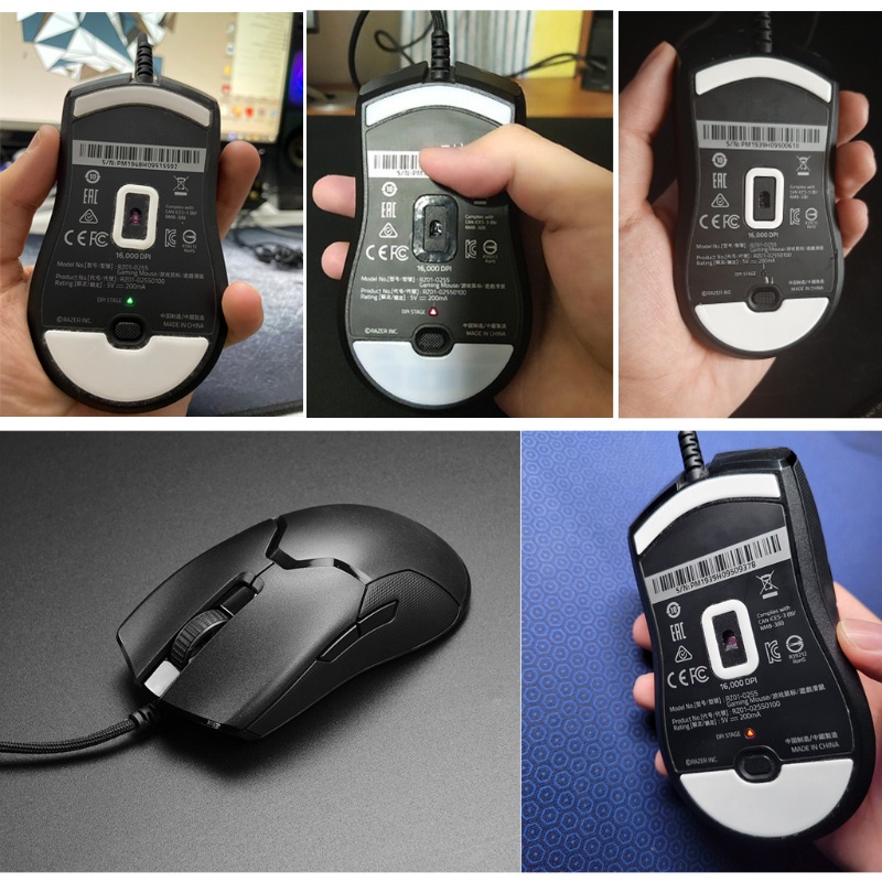 1 Set Miếng Dán Chuột Razer Viper Có Dây Thay Thế