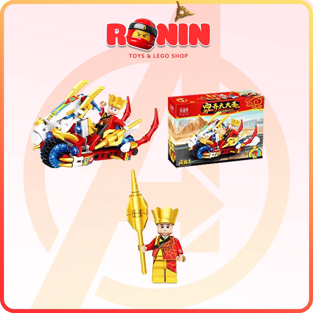 Bộ Đồ Chơi Lắp Ráp Mô Hình Tôn Ngộ Không 4in1