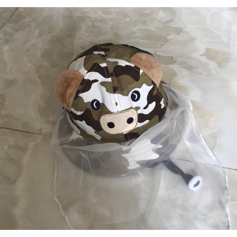 Nón hình heo có màng che - Mũ heo