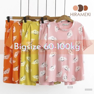 [BIGSIZE] BỘ ĐỒ MẶC NHÀ THUN COTTON HÌNH ĐÁM MÂY CUTE ĐẾN 60 - 100KG - DB45