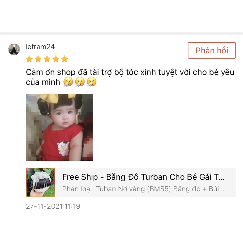 Tuban Tóc Giả Tết Cho Bé Gái [ HÀNG LOẠI 1 ]