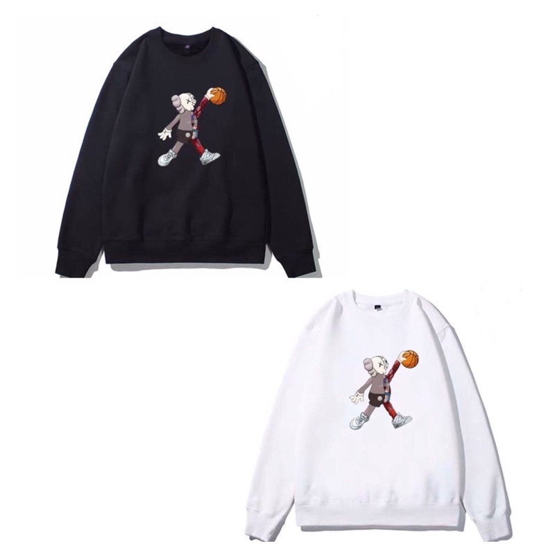 Áo Sweater Kaws Unisex lót lông dày dặn