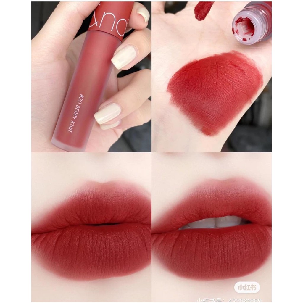 Son kem lì Romand Zero Velvet Tint Full màu Hàn Quốc