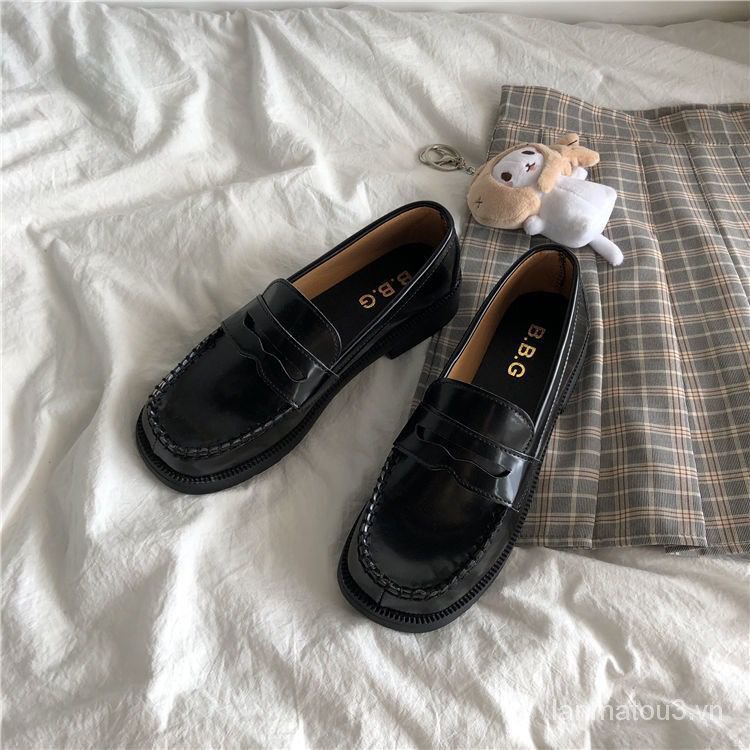 Giày Da Mũi Vuông Phong Cách Nhật Bản 2021 Cho Nữ | BigBuy360 - bigbuy360.vn