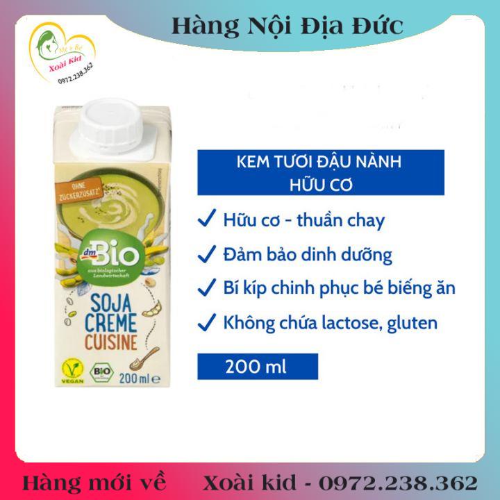 [auth] Kem tươi yến mạch hữu cơ DM Bio 200ml nội địa Đức [Hot]