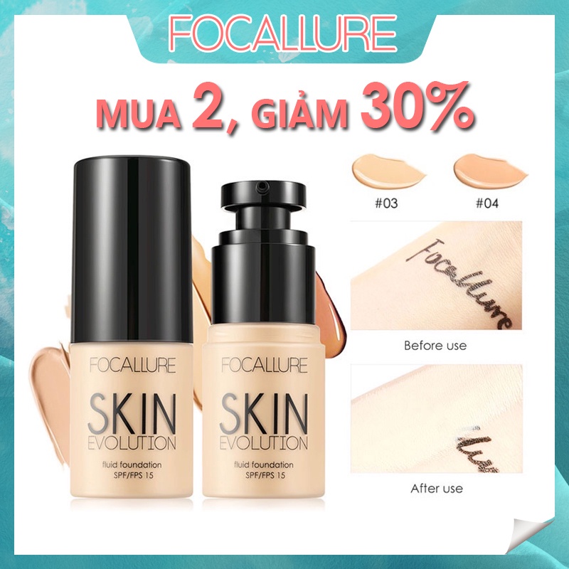 Kem Nền BB FOCALLURE Che Khuyết Điểm Làm Sáng Da Chống Thấm Nước Lâu Trôi
