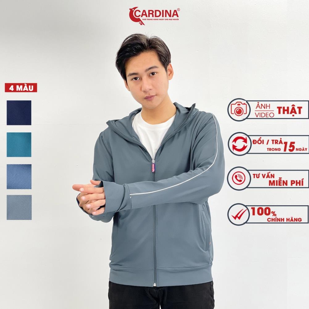 Áo Chống Nắng Nam 𝐂𝐀𝐑𝐃𝐈𝐍𝐀 2 Lớp Chất Thun Lạnh Cao Cấp Chống Tia UV Thiết Kế Viền Thể Thao Lưới Tản Nhiệt 2NM02 !