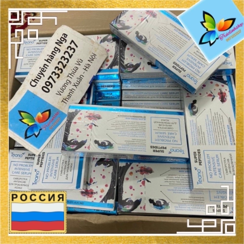 Serum TEANA SUPER PEPTIDES giảm mụn 10 ống 2ml