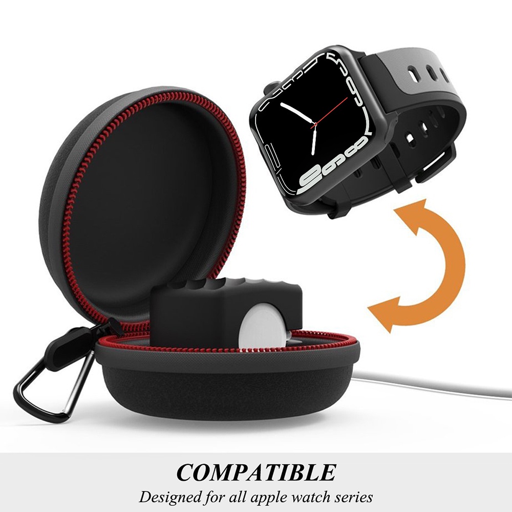 Ninki Hộp Đựng Sạc Chuyên Dụng Cho Apple Watch Series 8/7/6/5/4/3/2/1/SE iWatch 38/40/41/42/44/45mm