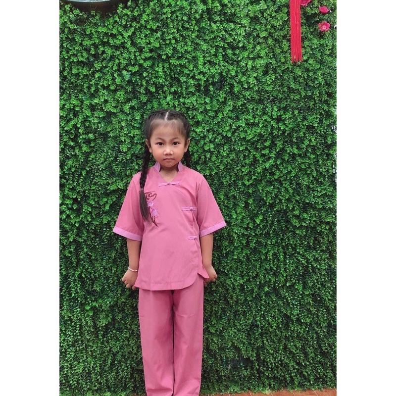 Đồ lam đi chùa 🌸🌸🌸 Mẩu 3 Nút Bé