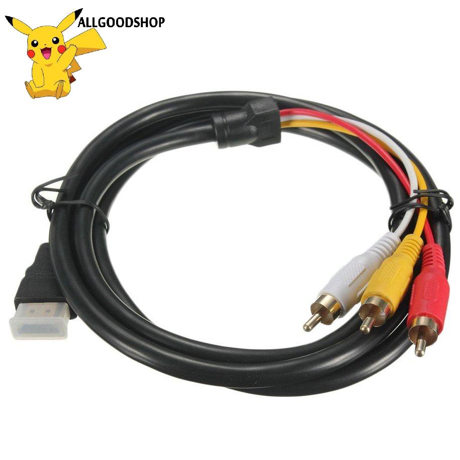 Cáp Chuyển Đổi Âm Thanh Tv Hdtv Dvd 1080p Hdmi Sang Giắc 3 RCA 1.5m