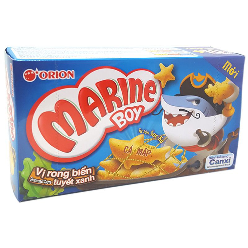Bánh Cá Marine Boy Orion Vị Rong Biển Tuyết Xanh