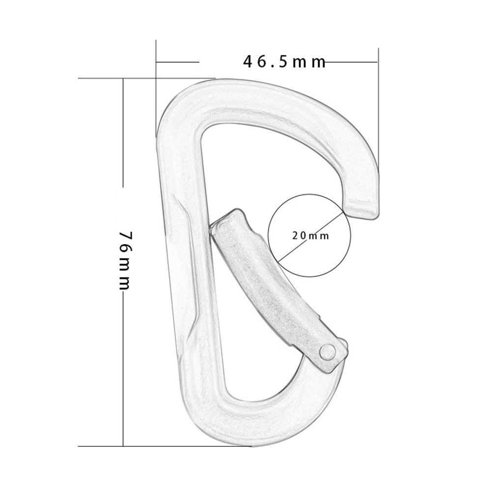 MUVAKO Bộ 2 Móc Khóa Leo Núi Bằng Hợp Kim Chất Lượng Cao