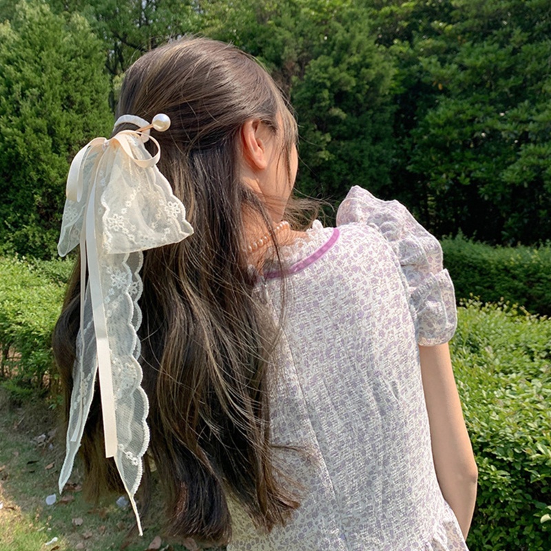 Trâm Cài Tóc Đính Hoa Và Ngọc Trai Phong Cách Retro Cho Nữ