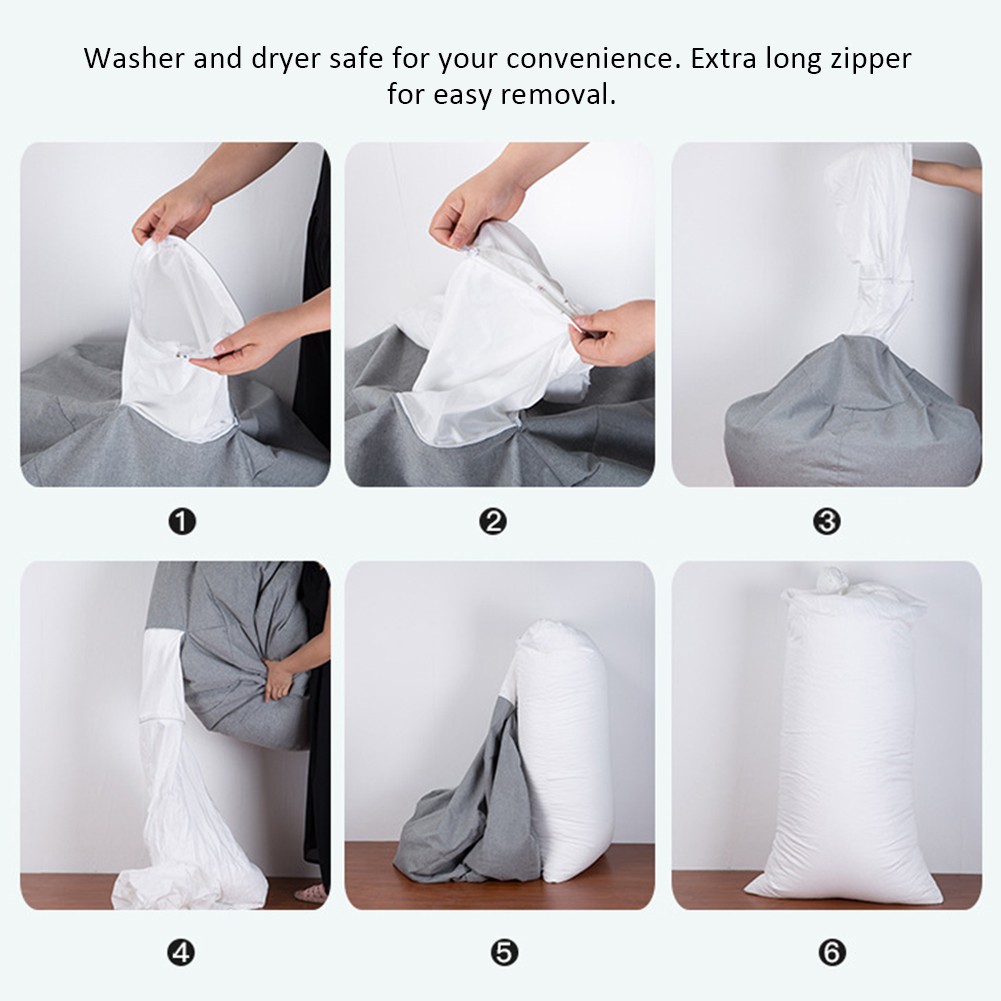 【FREE SHIPPING 】Vỏ ghế lười chất liệu mềm có thể giặt được không gồm hạt xốp nhồi | BigBuy360 - bigbuy360.vn