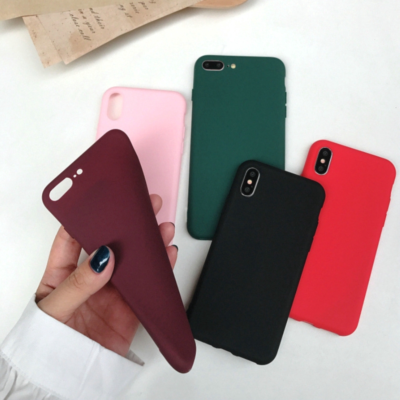 Ốp điện thoại TPU màu kẹo ngọt siêu mỏng sang trọng thời trang cho Ready For iPhone 6 6S PLUS 5 5S SE