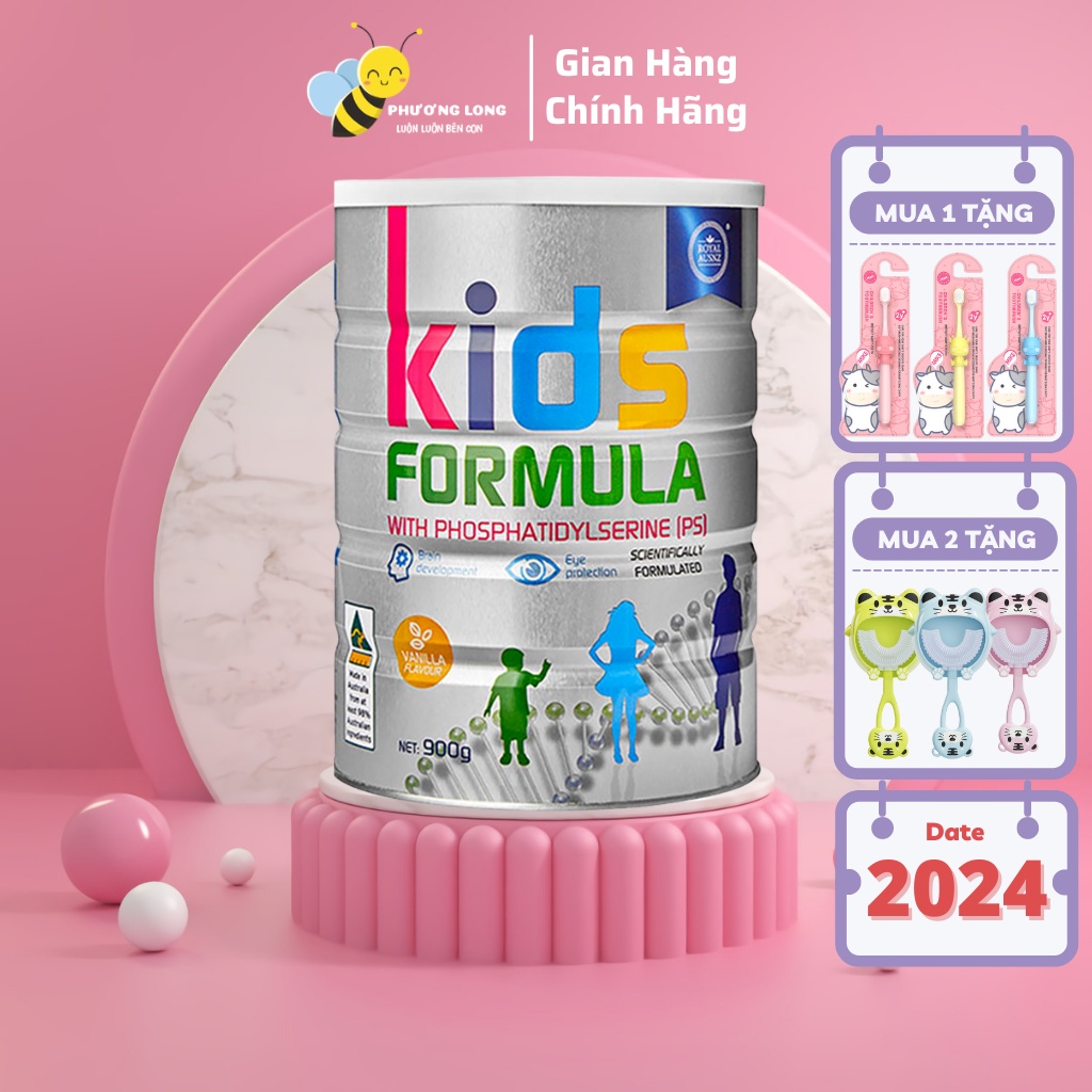 Sữa bột Hoàng Gia Úc Kids Formula bổ sung dinh dưỡng cho trẻ từ 3 tuổi trở lên Royal Ausnz 900g