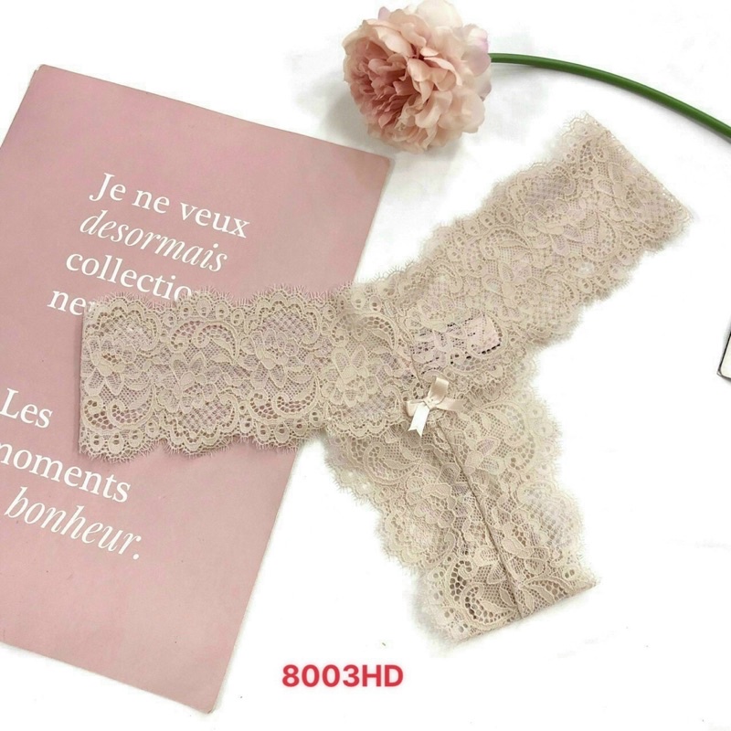 Quần lót ren chữ T gam màu pastel siêu yêu 8003