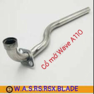 Cổ pô inox 201 cho wave dream 50 100 110cc