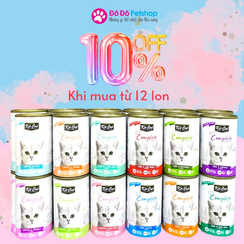 Pate Kit Cat Complete Cuisine lon 150gr
