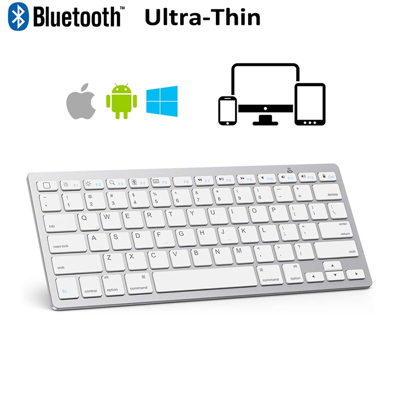 Bàn phím Bluetooth không dây đa năng, dành cho iOS Máy tính bảng Windows Android Máy tính bảng iPad Điện thoại di động iPhone