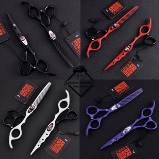 kéo cắt tóc KASHO gồm nhiều màu - đen - đỏ đen - trắng đen - tím