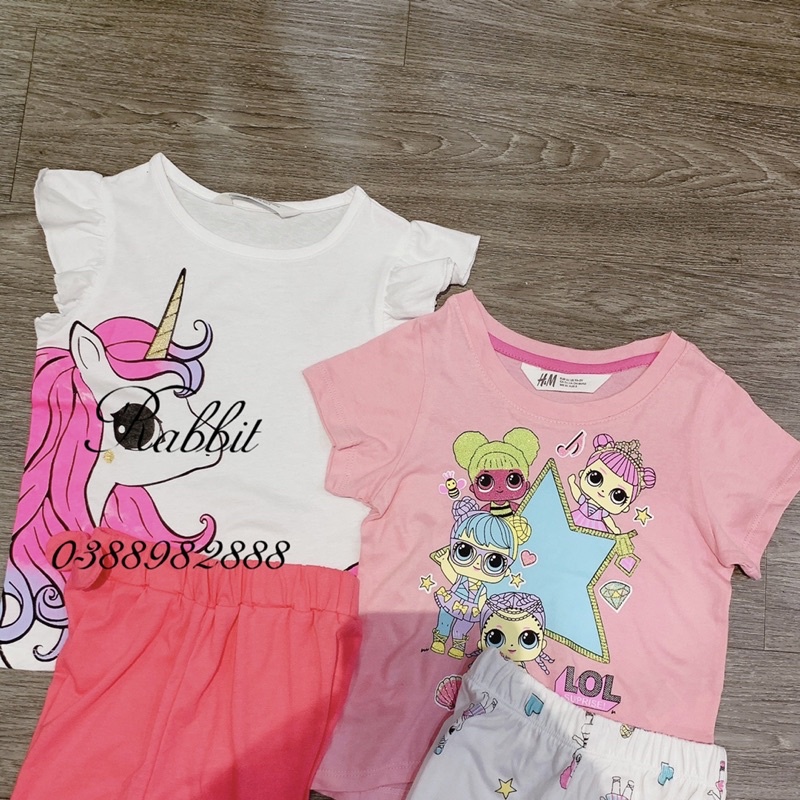 Bộ thun cotton hoạt hình