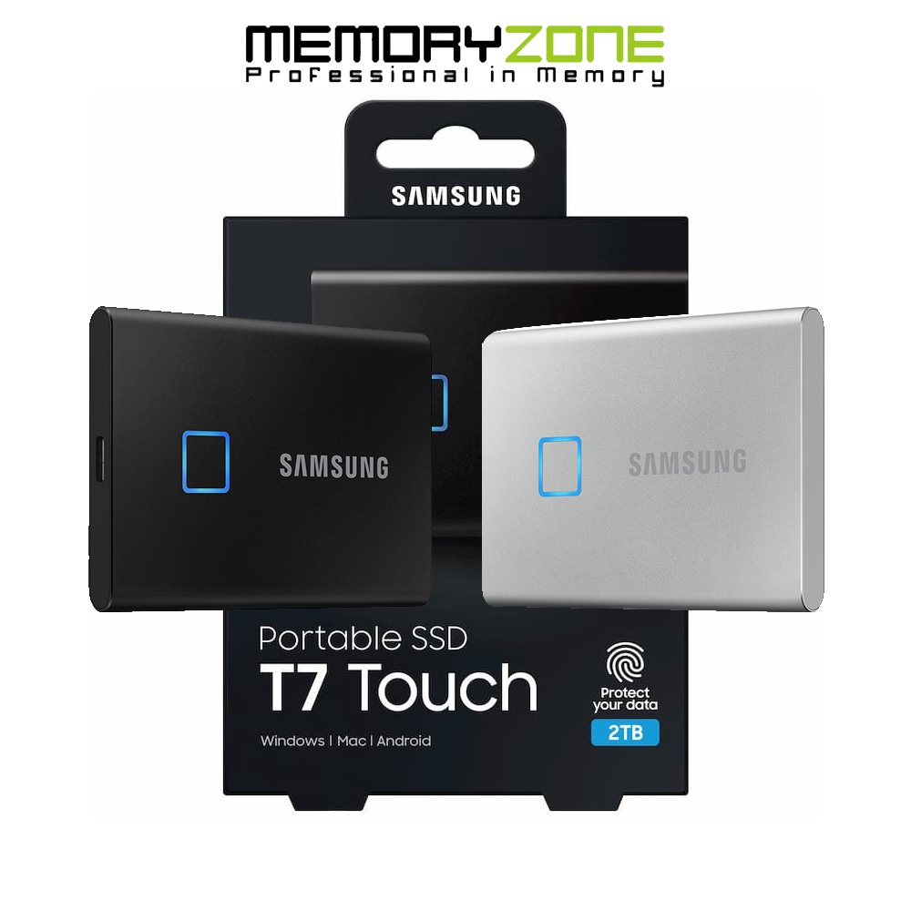 Ổ cứng di động 2TB External SSD Samsung T7 Touch USB 3.2 Gen 2 MU-PC2T0