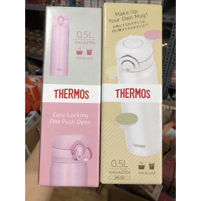 Bình giữ nhiệt Thermos cao cấp nắp bật Nhật Bản 500ml - Hàng nội địa Nhật bản