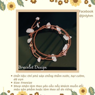 Lắc tay đá vụn handmade Jinly
