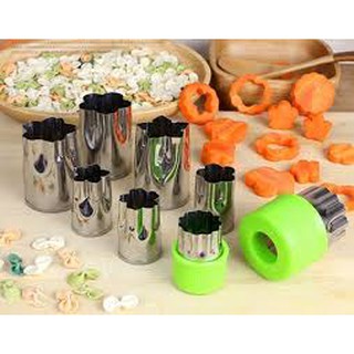 Khuôn rau củ quả 8 mẫu bằng inox