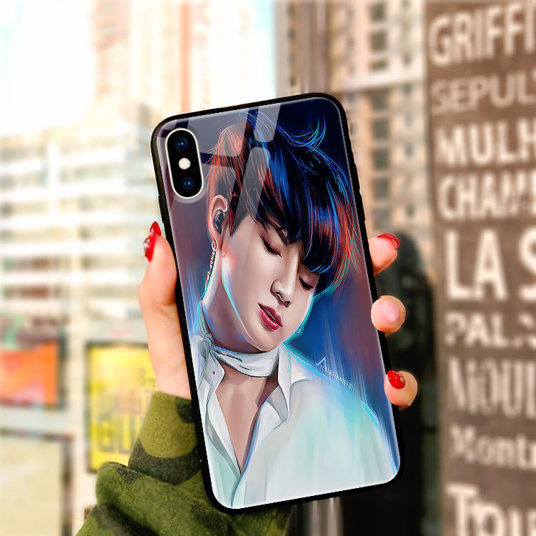 Ốp Lưng Iphone 8 In Hình BTS Jungkook MOS7 Dark vs. Light KIRABRANDS Cho Dòng Iphone 12 / 12 Pro / 12 Pro Max