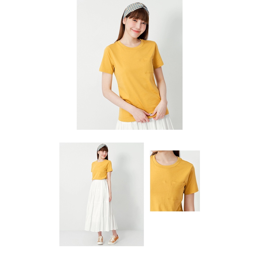 Ao thun cổ tròn túi cotton xuất khẩu