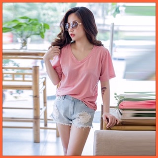 Áo phông giấy cổ tim