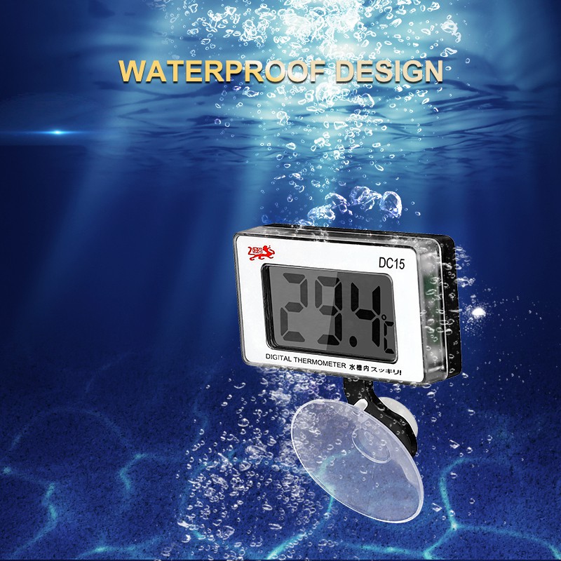 Bể cá chìm Hồ cá LCD Máy đo nhiệt độ nhiệt kế kỹ thuật số