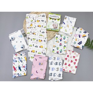 Ủ kén sơ sinh swaddle me summer 100% cotton cho bé